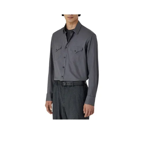 Canali Gray Мужские Рубашки