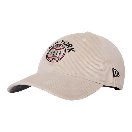 New Era Вельветовые Кепки Унисекс Бежевые