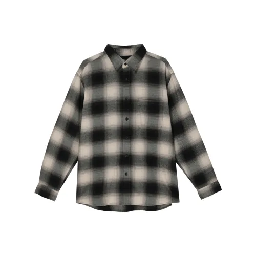 UNIQLO Черные Унисекс Рубашки