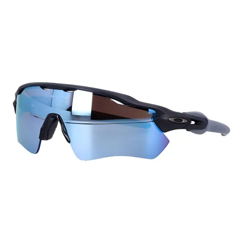 Oakley Ацетат Нерегулярная форма Солнцезащитные очки Мужской Черный