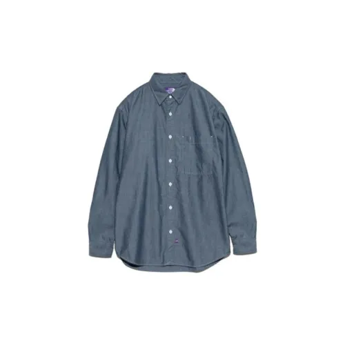 THE NORTH FACE PURPLE LABEL SS24 Рубашка Мужская Индиго