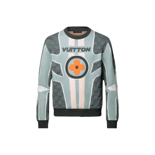 LOUIS VUITTON SKI Skiing Series Синий Мужской Свитшот