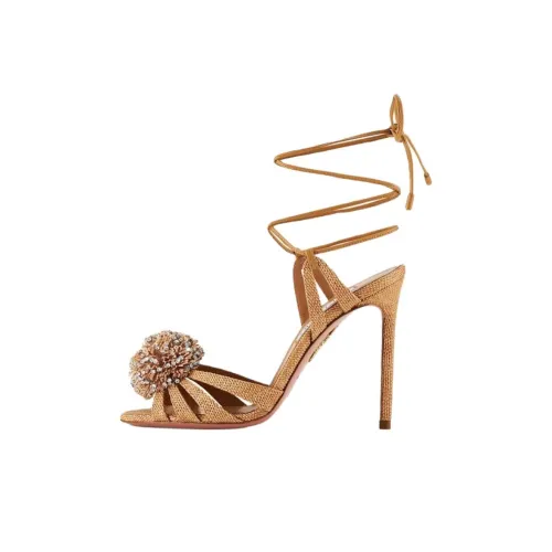 AQUAZZURA one Ремень Сандалии Светло-коричневый Женские