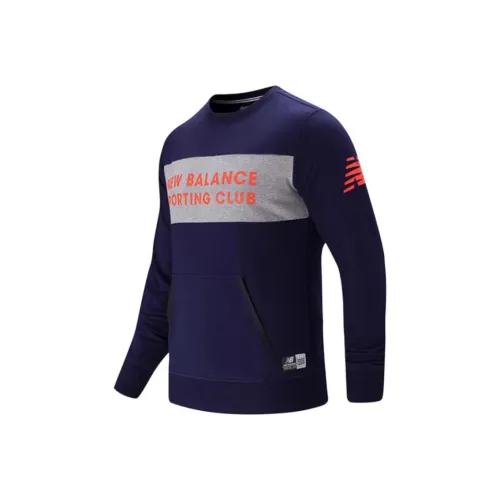 New Balance совместный бренд Морской синий Мужские Свитшоты