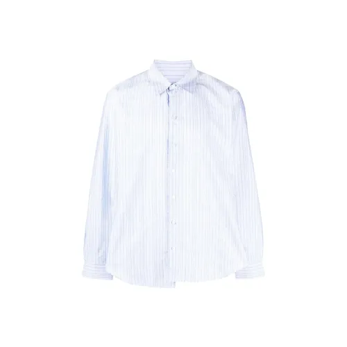 Marine Serre Светло-Синие Мужские Рубашки