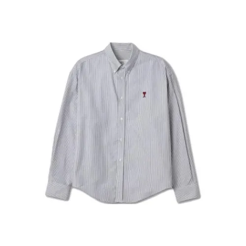 amiparis Серый Белый Унисекс Рубашки