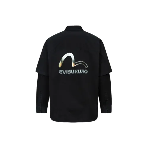 EVISU Мужские Черные Рубашки