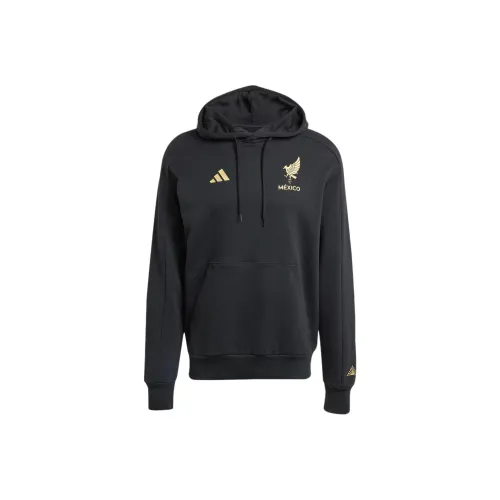 Adidas Mexico Золотой DNA Толстовка Мужской Черный Металл Золотой