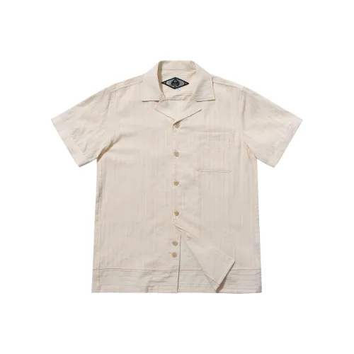 SOARIN YUPPIE Лето Рубашка Стандарт Мужской Твердый Желтый