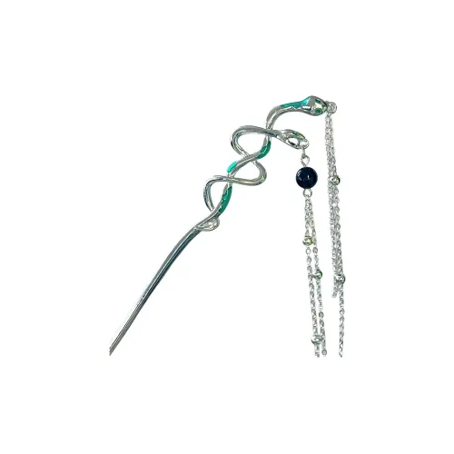 Заколки для волос с камнями покрытые серебром женские