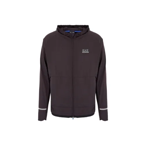 EMPORIO ARMANI EA7 SS24 Толстовка Мужской Черный