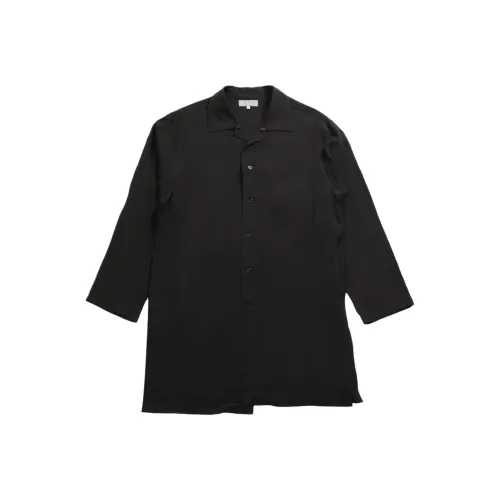 Yohji Yamamoto Pour Homme Черные Мужские Рубашки