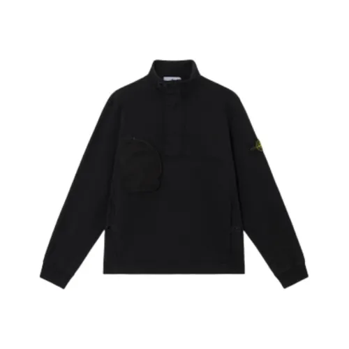 STONE ISLAND Толстовка Мужская Черная