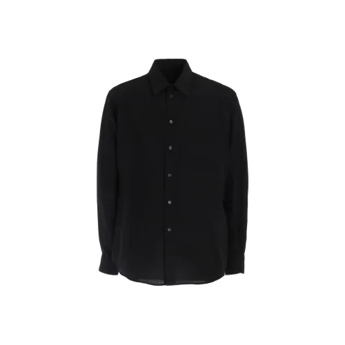 Yohji Yamamoto Pour Homme SS25 Рубашка Мужская Черная