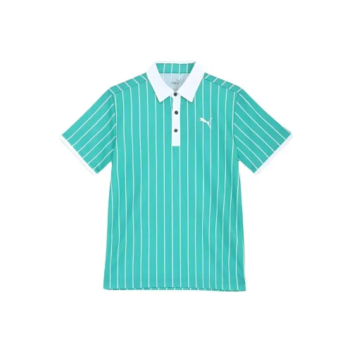 PUMA Поло Мужское Мятно-Зеленое