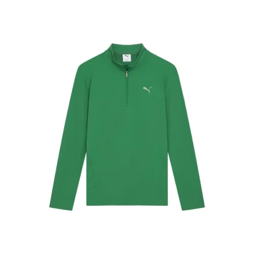 PUMA TRAINQuarter Zip Толстовка Мужская Зеленая