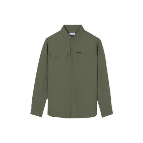 Columbia совместный бренд Зеленые Мужские Рубашки