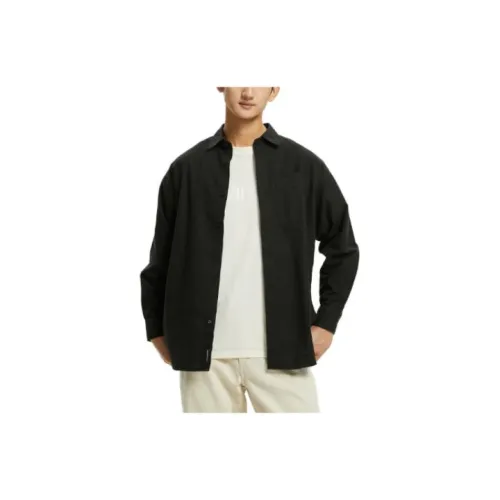 Calvin Klein BEH Черные Мужские Рубашки