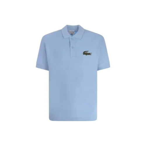 LACOSTE Collaboration Светло-Синяя Мужская Поло