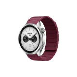 Броня, магнитный, силиконовый ремешок [Бургундский]