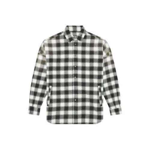 DIESEL Черный Белый Мужские Рубашки