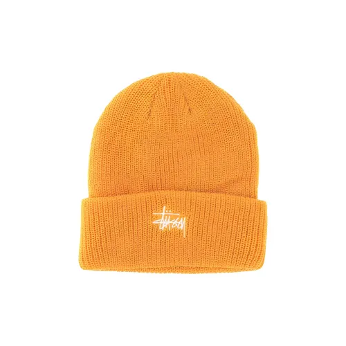 Stussy Acrylic Beanies Men's Yellow Stussy Акриловые Шапки-бини Мужские Желтые