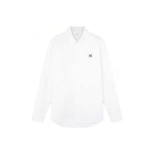 Maison Kitsune Белые Мужские Рубашки