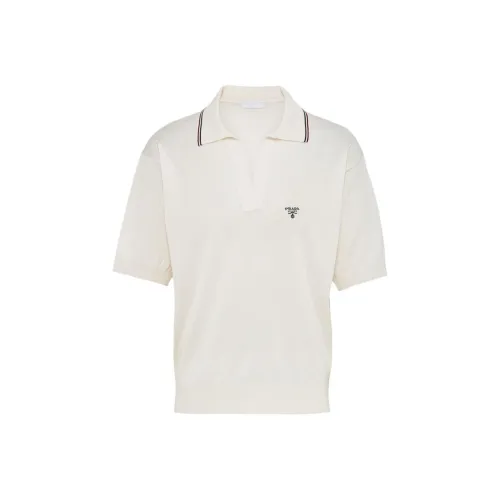 PRADA Белая Мужская Поло