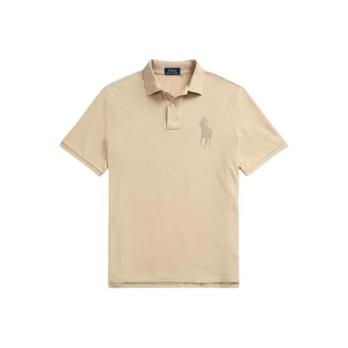 Polo Ralph Lauren SS24 Polo Мужской Зеленый Фиолетовый Бежевый