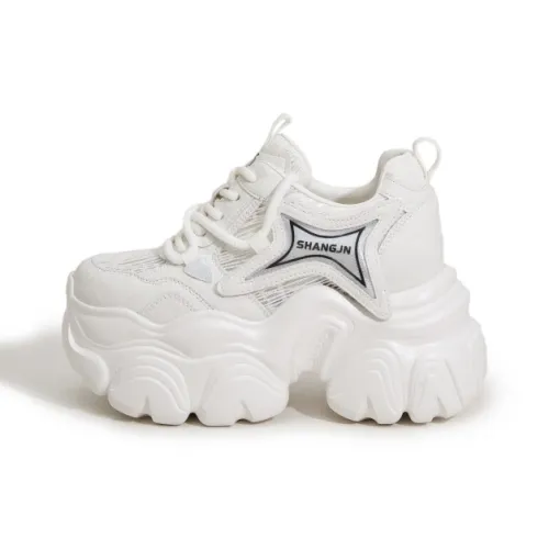 Milan Love Song Дышащий Легкий Увеличение Высоты Низкий Топ Толстая Подошва Кроссовки Женские