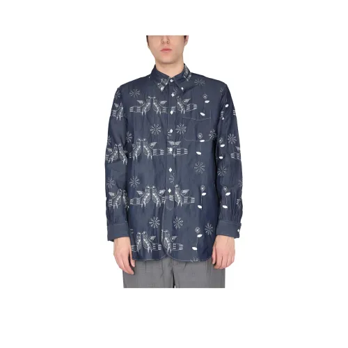 Рубашка Мужская Синяя от сотрудничества Engineered Garments