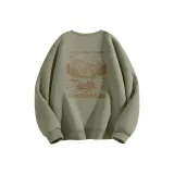 Серо-зеленый цвет с узором горошка (Логотип Qf Century Горы на груди _ Логотип Qf River and Hill на спине)