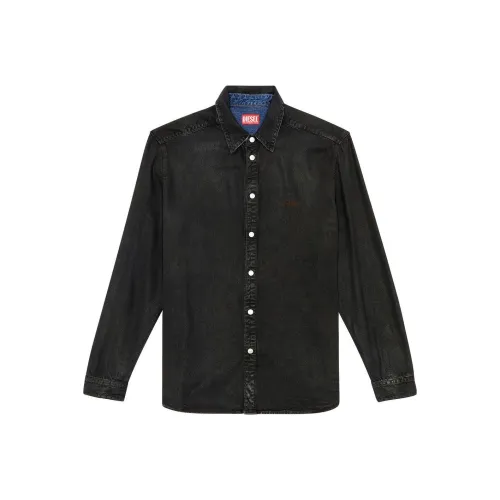 DIESEL Мужские Черные Рубашки