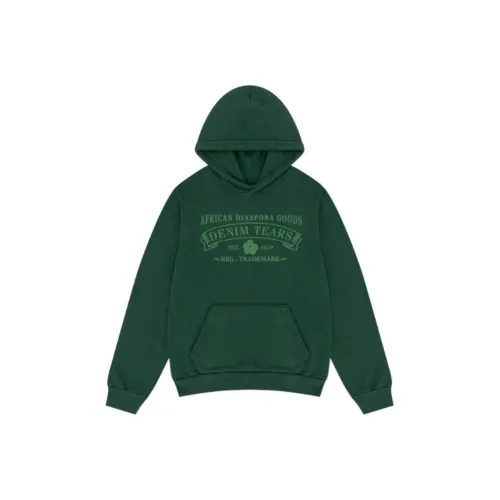 Denim Tears Co-brand SS24 Свитшот Унисекс Зеленый