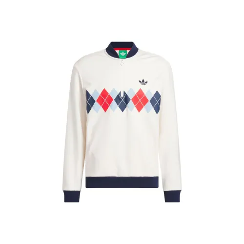 Adidas Originals Argyle PRINTED SWEATSHIRT Мужской Розовый Белый