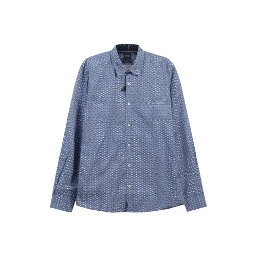 Hugo Boss SS24 Рубашка Мужская Синяя