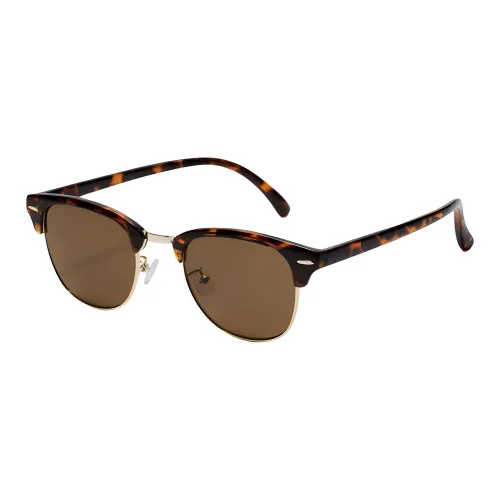 UNIQLO Пластик OVAL SUNGLASSES Унисекс Черепаховый