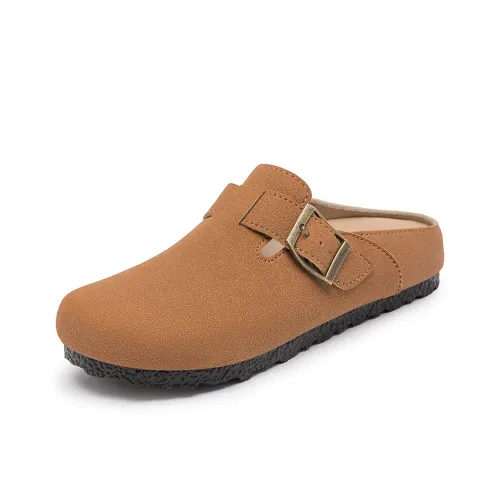 JINDUN Резиновая подошва устойчивая к истиранию домашние тапочки для женщин каштановый цвет