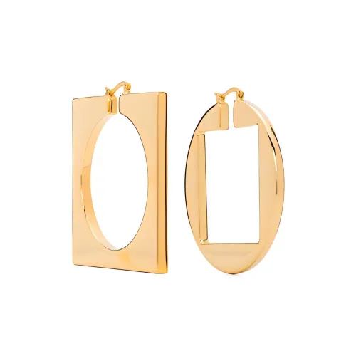Серьги Jacquemus Алюминиевые Женские Золотые
