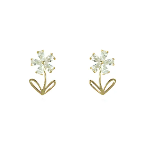 Ван Гог Синтетический кубический цирконий Стразы Серьги-гвоздики Женские