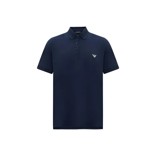 EMPORIO ARMANI SS24 Поло Мужское Темно-синий