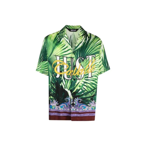 Just Cavalli Зеленые Мужские Рубашки
