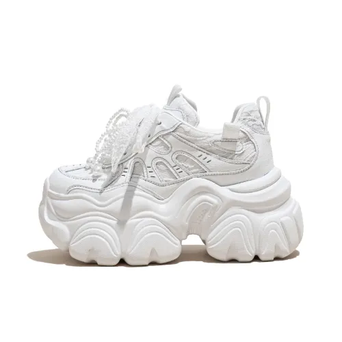 Стук для обуви Floral Language Устойчивый к истиранию Дышащий Увеличивающий высоту Низкий Топ Кроссовки с толстой подошвой Женские