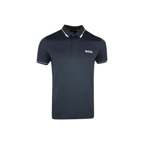 Hugo Boss Морской Синий Мужское Поло