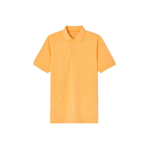DECATHLON Поло Мужское Закатный Оранжевый