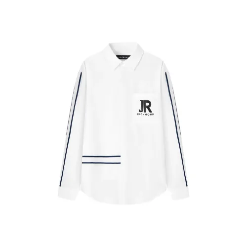 JOHN RICHMOND SS25 Рубашка Мужская Натуральный Белый