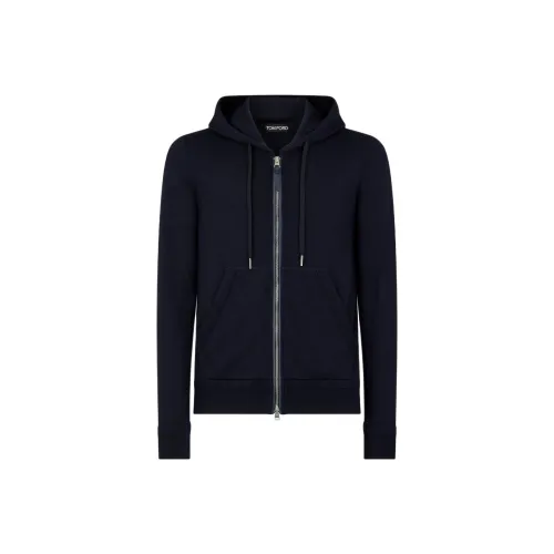 TOM FORD Темно-синие мужские свитшоты