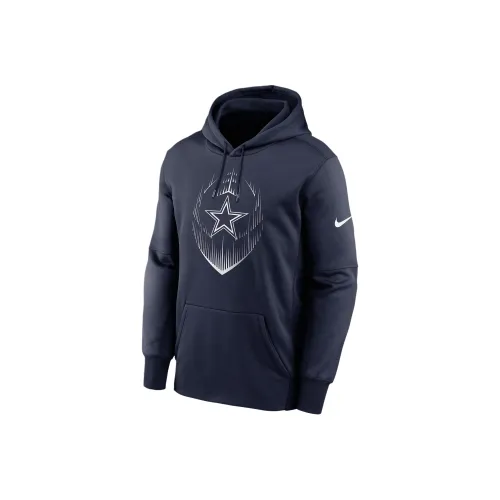 nike NFLTherma FW24 Dallas Cowboys Icon Толстовка Мужская Морской Синий
