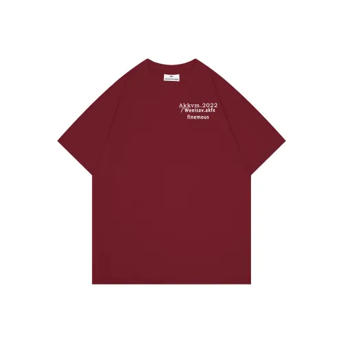 HIPHOPPUNKS T-Shirt Унисекс Бордовый