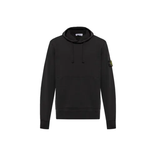 STONE ISLAND Черный Мужские Свитшоты